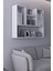 Duvara Monte 5 Bölmeli Raflı Modern Kitaplık Raf 2