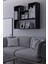 Duvara Monte 5 Bölmeli Raflı Modern Kitaplık Raf 1