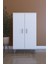 LIJ1500002AACYCA 2 Kapaklı, Çok Amaçlı Dolap, Mutfak Dolabı, Banyo Dolabı Beyaz, 101 x 60 x 30 cm 1