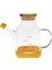 Yağlık Borosilikat Bambu Kapaklı 550 Ml 1