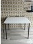 Metal Ayaklı 60X90 Beyaz Mutfak Masası - Çalışma Masası, Mutfak Masası, Masa 7
