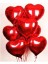 Folyo Kalpli Uçan Kalp Balon 10 Adet 45 cm Kırmızı Romantik Evlilik Teklifi 1