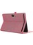 Honor Pad 9 Için Deri Kılıf Kumaş Doku Tablet Kapak Standı Kart Tutuculu-Pembe (Yurt Dışından) 4