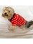 Red Stripe Elegance Polo Yaka Tişört Köpek Kıyafeti Köpek Elbisesi 3