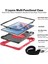 Huawei Matepad Se 11 2024 Için Tablet Kılıfı Silikon + Pc Kickstand Omuz Askısı ile Darbeye Dayanıklı Kapak-Kırmızı + Siyah (Yurt Dışından) 5