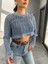 Indigo Perforated Triko Kazak 3
