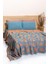 MylasaHome Çift Kişilik 4 Katlı Müslin Çınar Yaprağı Desenli Yatak Örtüsü 240 x 260 cm 1