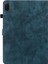 Honor Pad X8A Kılıfları Için Tiger Imprint Anti-Scratch Pu Deri Tablet Kapağı-Mavi (Yurt Dışından) 5