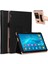 Huawei Mediapad T5 10 Için Pu Deri Akıllı Kılıf/kart Yuvaları/stant/el Kayışı-Siyah (Yurt Dışından) 1