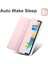 Honor Pad V8 Pro Üç Katlı Stand Tablet Kılıfı Pu Deri Şeffaf Tpu Geri Akıllı Kapak ile Kalem Tutucu-Pembe (Yurt Dışından) 4