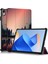 Huawei Matepad 11 (2023) Için Üç Katlı Stand Tablet Kılıfı Desen Baskı Pu Deri Kapak ile Otomatik Uyandırma/uyku Gecesi (Yurt Dışından) 1