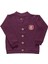 "home" Organik Pamuk Sweatshirt Hırka - Mürdüm 1