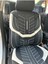 Opel Combo Araca Uygun Oto Koltuk Kılıfı Üniversal Keten ve Suni Deri Cepli Oto Koltuk Kılıf 3