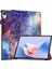 Huawei Matepad 11.5 S Kılıf Için Üç Katlı Stand Desenli Baskı Deri Tablet Kapağı Otomatik Uyandırma/uyku-Galaxy (Yurt Dışından) 1