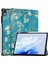 Huawei Matepad Air 11.5 Inç (2023) Otomatik Uyandırma/uyku Üçe Katlanan Standı Tablet Kılıfı Pu Deri Desen Baskılı Kapak-Kayısı Çiçeği (Yurt Dışından) 1
