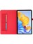 Honor Pad 9 Pro/pad V8 Pro Için Deri Kılıf Kart Tutucu Kumaş Doku Tablet Standı Kapak-Kırmızı (Yurt Dışından) 3
