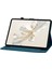 Honor Pad 9 Için Kart Yuvalı Kılıf Zambak Çiçeği Baskılı Deri Stand Tablet Kapağı-Mavi (Yurt Dışından) 4