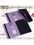 Ağaç ve Geyik Desen Baskılı Pu Deri Tablet Standı Kapak Kılıfı Kart Yuvaları ile Huawei Mediapad T3 10-Mor (Yurt Dışından) 4