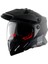 Axorx-Cross S/c Dual Vısor Dullblack Red 1