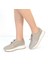Kadın Vizon Bağcıklı Kalın Tabanlı Deri Sneaker 2
