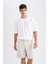 Relax Fit Pamuklu Bermuda Şort D7917AX24SM 2