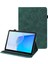 Huawei Matepad Se Için 10.4 Inç Çiçek Baskı Tablet Kapak Katlanabilir Stand Pu Deri Kart Tutucu Damla Geçirmez Kılıf-Yeşil (Yurt Dışından) 1