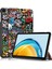 Huawei Matepad Se 10.4-Inç Için Pu Deri Kılıf, Desen Baskı Üç Katlı Stand Tablet Kapak-Graffiti (Yurt Dışından) 1