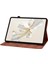 Honor Pad 9 Için Kart Yuvalı Kılıf Zambak Çiçeği Baskı Deri Standı Tablet Kapağı-Kahverengi (Yurt Dışından) 4