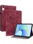 Honor Pad X8 Pro/pad X9 Kapak Gül Baskı Pu Deri Tablet Kılıfı-Kırmızı (Yurt Dışından) 1