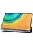 Huawei Matepad 10.4(2022)/(2020)/HONOR V6 Kılıf Deri Tablet Kılıfı, Üç Katlı Stand-Siyah (Yurt Dışından) 3