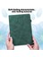 Honor Pad 8 Kılıf Çiçek Desenli Pu Deri Kart Yuvaları Standı Koruyucu Tablet Kapağı-Yeşil (Yurt Dışından) 2