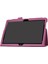 Huawei Mediapad T3 10 Için Çizilmez Şık Darbeye Dayanıklı Litchi Deri Kılıf Destekli Stand-Mor (Yurt Dışından) 5