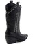 Siyah Deri Kadın Bot & Bootie K02041200003 4
