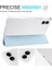 Honor Magicpad 13 Için Pu Deri Şeffaf Tpu Tablet Kılıfı Üç Katlı Standı Tablet Kapak ile Kalem Tutucu-Bebek Mavisi (Yurt Dışından) 4