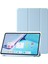 Huawei Matepad Se 11 Kılıf Üç Katlı Stand Deri+Tpu+Akrilik Şeffaf Arka Tablet Kılıfı-Bebek Mavisi (Yurt Dışından) 1