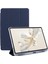 Honor Pad 9 Kılıf Üç Katlı Standlı Deri Tablet Kılıfı Kalem Yuvalı-Koyu Mavi (Yurt Dışından) 1