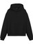 Unisex Siyah Superman Baskılı Oversize Fit Pamuklu Kapüşonlu Sweatshirt 2