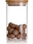 6'lı Cam Vakumlu Bambu Kapaklı Borosilikat Baharatlık, Saklama Kabı, Çerezlik (200 Ml) 4