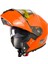 966 V2 Orange Çene Açılır Turuncu Kask 2