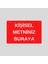 Kişiselleştirilebilir Uv Baskılı Dekota Tabela - Kırmızı - 15 cm x 22,5 cm 1