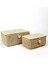Tekno Trust Kapaklı Örgülü Sepet Kutu Seti 2 Adetli Astarlı Düzenleme Kutusu 25 x 17 x 12 cm DD014 5
