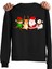 Yılbaşı Noel Yeni Yıl Christmas Tasarım Baskılı 3 Iplik Geniş Kalıp Sweatshirt 1