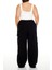 Plus Size Yüksek Bel Kargo Pantolon 4