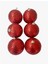 Tekno Trust - 6 Adet Strafor Simli Cici Top 4 cm Kırmızı 528130 1