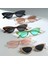 Moda Kadın Lüks Kedi Göz Güneş Gözlüğü Üçgen Vintage Tasarım UV400 Güneş Gözlüğü Unisex Klasik Küçük Açık Gözlüğü Shades (Yurt Dışından) 3