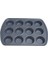 12 Delikli Yapışmaz Yuvarlak Cupcake Kalıp Tava Muffin Tepsisi Karbon Çelik Fırın Tepsisi Puding Bakeware Bisküvi Tavası Kolay Temizlenebilir (Yurt Dışından) 1