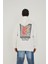 Kapüşonlu Kuş Baskı Oversize Erkek Sweatshirt 1