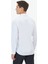 Beyaz Düz Slim Fit Dokuma Klasik %100 Pamuk Gömlek 4