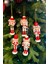 Tekno Trust Yılbaşı Ağacına Asılan Fındıkkıran 5'li 13 cm Kurşun Asker Nutcracker Yılbaşı Yeni Yıl Dekoru 2