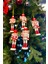 Tekno Trust Yılbaşı Ağacına Asılan Fındıkkıran 5'li 13 cm Kurşun Asker Nutcracker Yılbaşı Yeni Yıl Dekoru 3